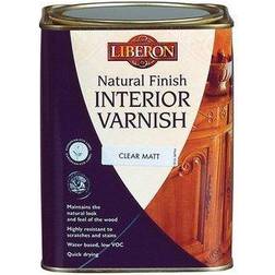 Liberon 044527 Natural Finish Interior Varnish Clear Satin Wood Protection