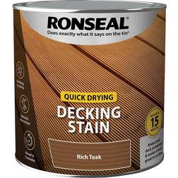 Ronseal Quick Drying Decking Woodstain Rich Teak 2.5L