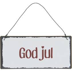 Ib Laursen Metalskilt God jul Juletræspynt