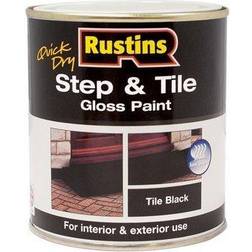 Rustins STBLW1000 Quick Dry & Tile Paint Gloss Black