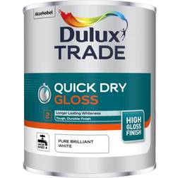 Dulux Trade Quick Dry Gloss Wood Paint White 1L