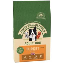 James Wellbeloved Turkey & Rice Adult Dog Food 7.5kg