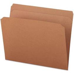 Universal Kraft File Folders, Straight Cut, Top Tab, Letter, 100/Box