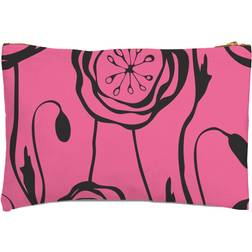 Retro Poppy Zipped Pouch