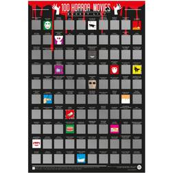 Gift Republic 100 Horror Movies Bucket Poster