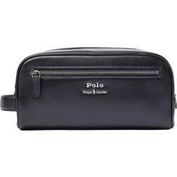 Polo Ralph Lauren Leather Washbag Black Maat: One size Kleur: Zwart