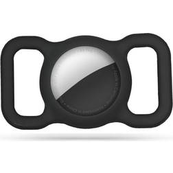 Tech-Protect AirTag Silikone Etui til Halsbånd Sort