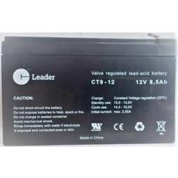 Lemvigh-Müller Blybatteri 12v-8,5ah (ct12-9) 151x65x94