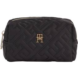 Tommy Hilfiger Quilted Monogram Washbag BLACK One Size