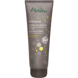 Melvita Organic Barber''s Shaving and Cleansing Cream Men, Mænd, Almindelig hud, Rengøring, 125 ml, Rør, AQUA/WATER STEARIC ACID ALOEBARBADENSI