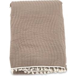 Venture Design Lias Bedspread Microfiber Sängöverkast Brun, Grå, Vit (260x)