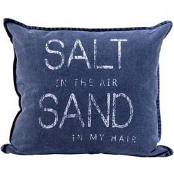 Lord Nelson Pillow Cover Salt Air Navy Pudebetræk Hvid, Blå
