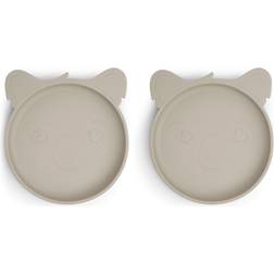 Nuuroo Nuuroo Akila silicone talerken 2-pake Koala Cobblestone