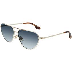 Victoria Beckham VB221S Sunglasses - Gold Tortoise