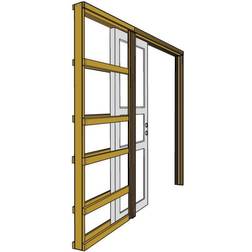 JELD-WEN SKJUTDÖRRSPARTI 96MM 8X21 Skydedør S 0502-Y (x)