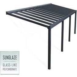 Palram Grau STOCKHOLM terrasstak 3,4x 9,5m m2