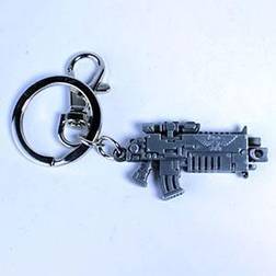Semic 40K Metal Keychain Bolter Metallic Finish