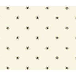 Joules Botanical Bee Crème Wallpaper