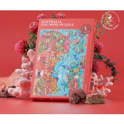 Water & Wines Water & Wines Australia Wine Map Jigsaw Puzzle 1000 Pieces