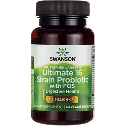 Swanson Ultimate 16 Strain Probiotic With FOS Del Langer, 3,2 mil Millones De UFC - 60 Vcaps