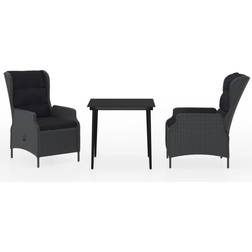 vidaXL 3099667 Essgruppe, 1 Tisch einschl. 2 Stühle
