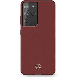 Mercedes MEHCS21LSILRE S21 Ultra G998 czerwony/red hardcase Silicone Line