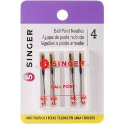 Singer Size 16/100 4/Pkg Universal Ball Point Machine Needles