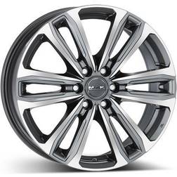 Mak Safari6 Gunmetal Machined Face 7.5x17 6/114.3