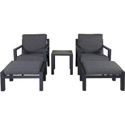 Venture Design Barcelona Loungesæt, 1 borde inkl. 2 stole
