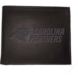 Evergreen Team Sports America Carolina Panthers NFL Leather Bi-Fold Wallet, Black