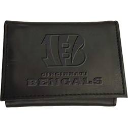 Evergreen Team Sports America Cincinnati Bengals NFL Leather Tri-Fold Wallet, Black