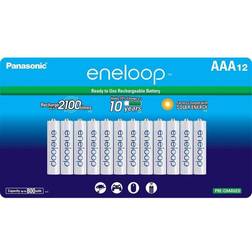 Panasonic eneloop Ni-MH AAA Rechargeable Batteries (12-Pack)