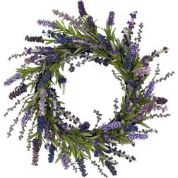 Nearly Natural Lavender Wreath Purple