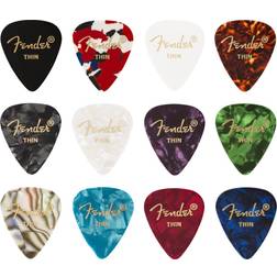 Fender 351 Celluloid Guitar Pick Medley Thin (12-pack)