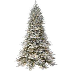 Puleo International 6.5-ft. Pre-Lit Flocked Royal Douglas Fir Christmas Tree