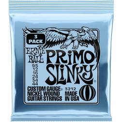 Ernie Ball 3212 3pk Primo Slinky Nickel wound electric guitar strings 9.5-44