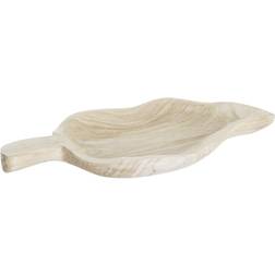 Dkd Home Decor Lys brun Tropisk Blad af en plante Serveringsbakke