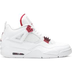 Nike Air Jordan 4 Retro M - White/University Red/Metallic Silver