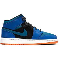Nike Air Jordan 1 Mid GS - Racer Blue/Green Abyss/Black