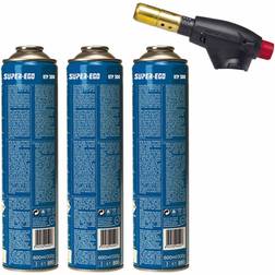 E3/90923 Pack Torche Segofire Piezo + 3 Bot. Multigaz 300