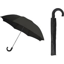 Rainbrella 2-Faldigt Bilöppet Paraply Med Förvaringshylsa Och Handtag - Svart