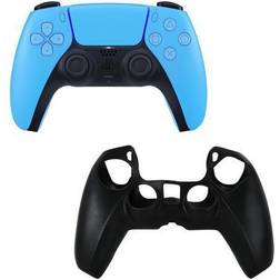 Sony DualSense Controller in Blue with Silicone Sleeve