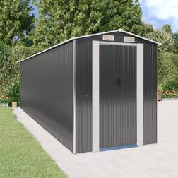 vidaXL Capanno da Giardino Antracite 192x689x223 cm in Acciaio Zincato Cod MXL 65868