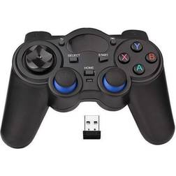 USB Wireless Gaming Controller Gamepad for PS3 Black