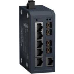 Schneider Electric Unmanaged Switch 6tx/2fx-sm 10/100mbps