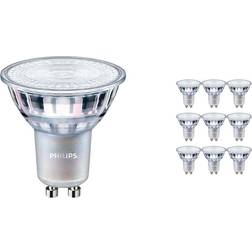 Philips Fordelspakke 10x MASTER Value LEDspot GU10 PAR16 4.9W 380lm 60D 940 kold hvid bedste farvegengivelse dæmpbar erstatter 50W