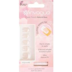 Invogue Classic White Square Nails