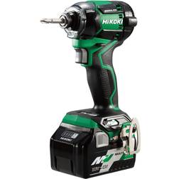 Hikoki WH36DCJRZ 36v MULTI VOLT Cordless Brushless 1/4" Impact Driver Inc 2x 2.5Ah/5.0Ah Batts