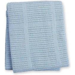 Mary Meyer Couverture tricot de coton bleu