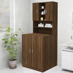 vidaXL Armoire à linge-70,5x25,5x90-cm-brun couleur chêne